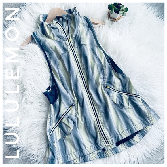 LULULEMON vest stripe full zip